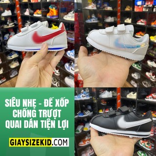 Giày thể thao trẻ em siêu nhẹ quai dán cho bé trai và bé gái