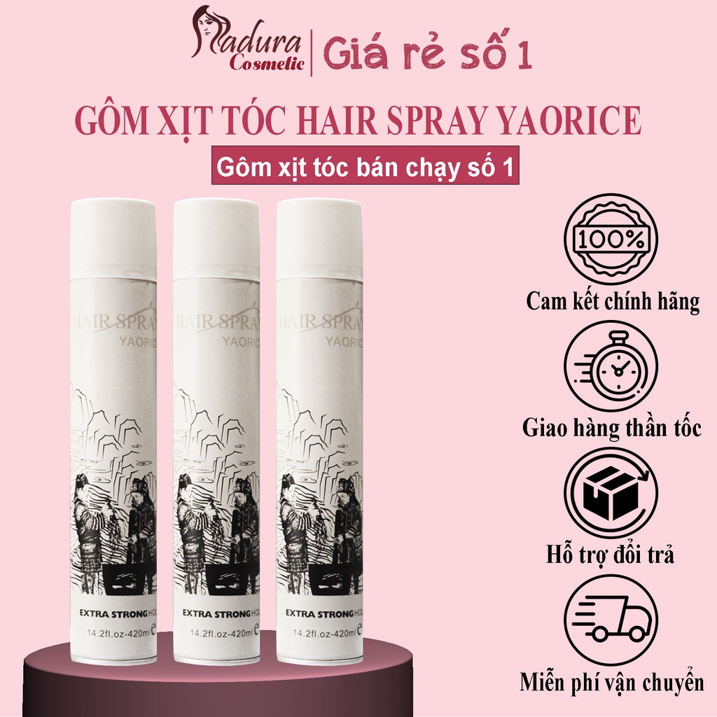 Gôm Xịt Tóc Extra White Giữ Nếp Hương Nước Hoa Nam, Keo Xịt Tóc Dung Tích 420ml MN28