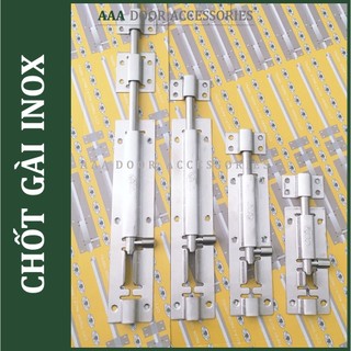 Chốt cửa inox dài 4cm - 50cm (Chốt gài/ Chốt cửa tủ/ Chốt ngang inox)