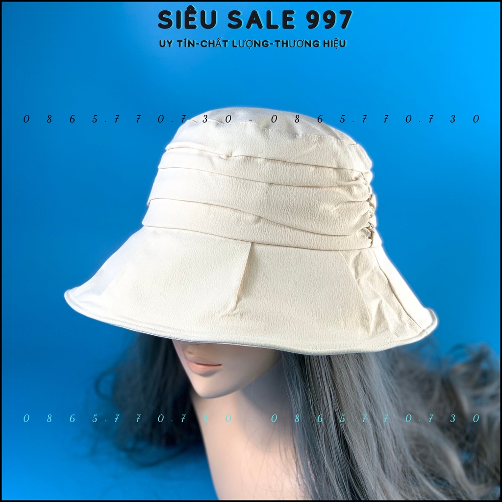 NÓN VÀNH QC XẾP LI DỄ THƯƠNG VẢI DÀY CÓ DÂY ĐIỀU CHỈNH DỄ MANG