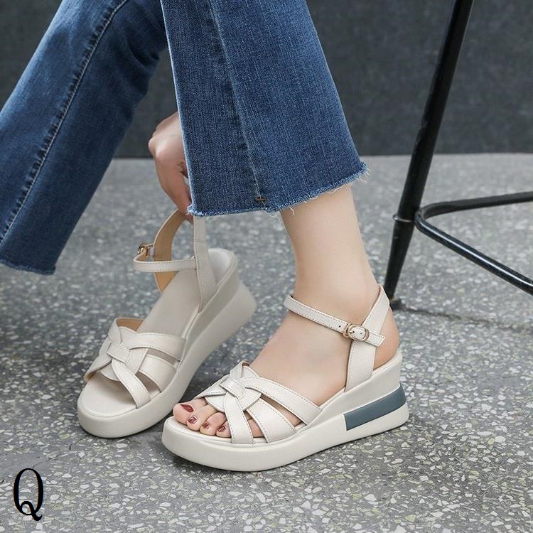 Giày Sandal Cao Gót Cài Khóa Thời Trang Âu Mỹ 2023 Cho Nữ