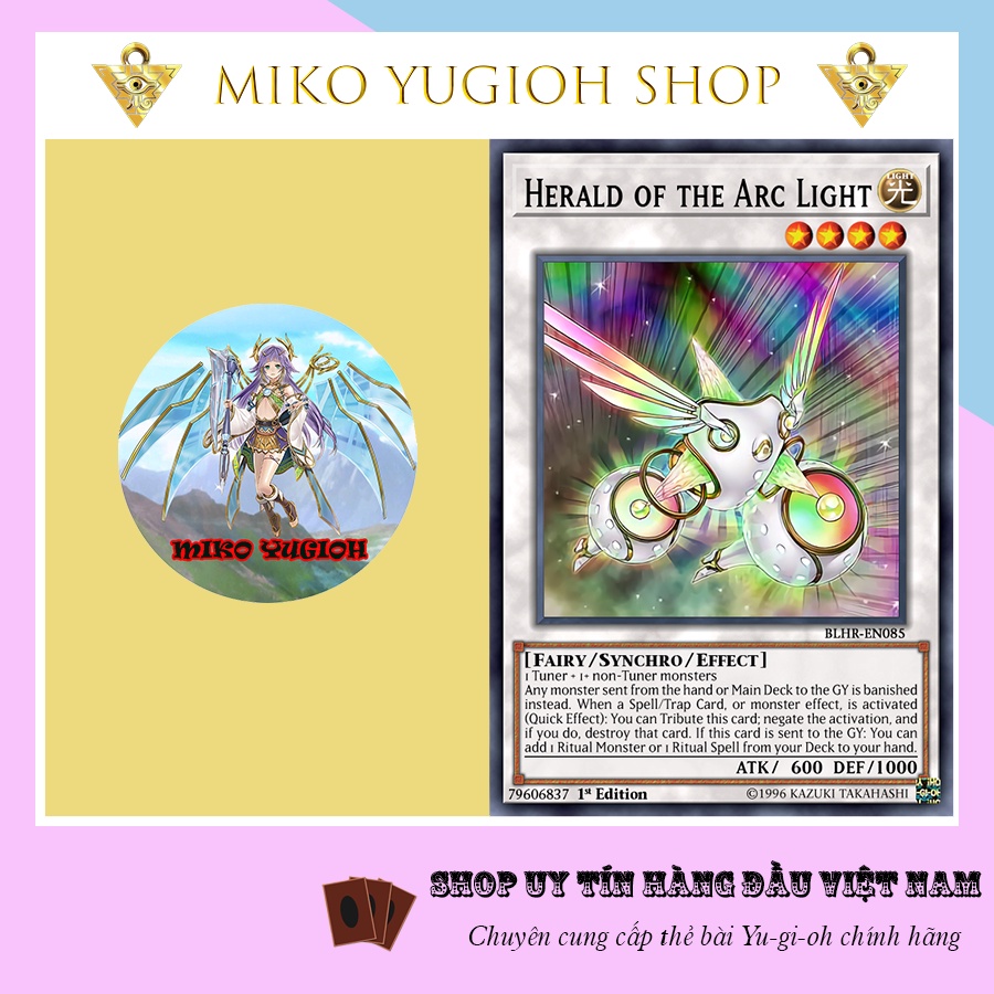 Thẻ Bài Yugioh Chính Hãng Tiếng Nhật Herald of the Arc Light RC04