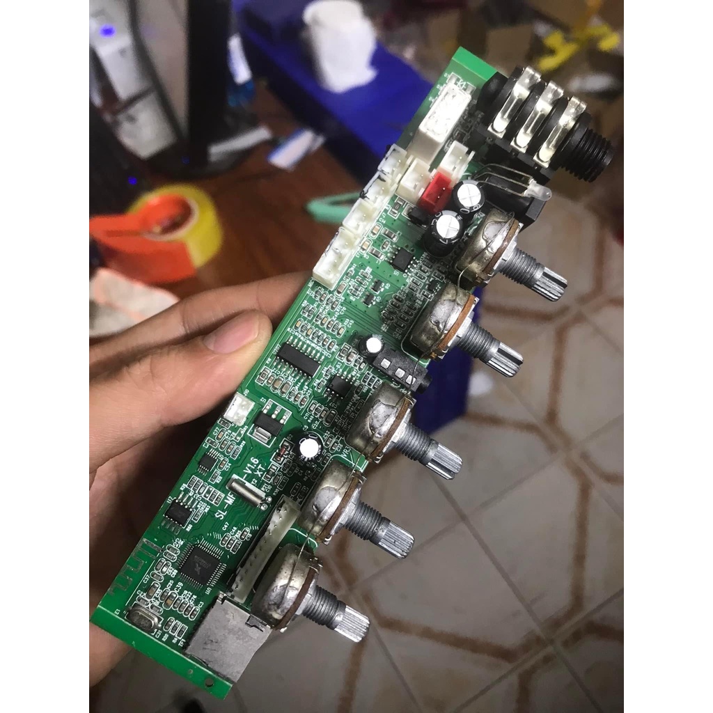 Bo công suất loa kéo nhỏ tháo rời mạch công suất loa kéo 65W IC H5878 tháo từ loa kéo