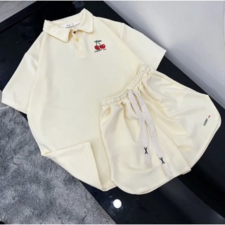 Set Bộ Polo Cherry Siêu Xinh