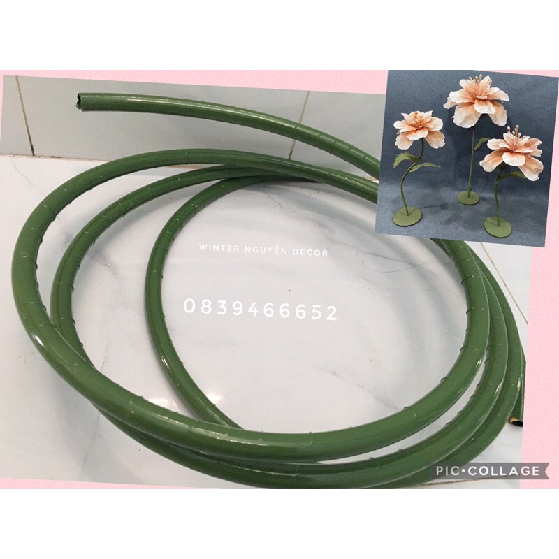 10m ống nhựa dẻo màu xanh làm hoa