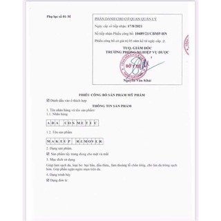 Nước Tẩy Trang ADA GROUP giúp loại bỏ lớp trang điểm, bã nhờn trên da hàng chính hãng