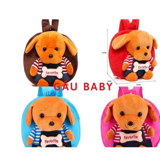Balo mầm non mẫu cún xinh, Balo nhà trẻ