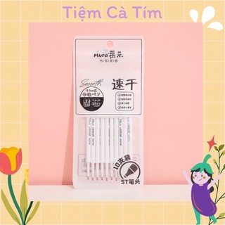 Ruột bút gel đen mura ngòi 0.5mm