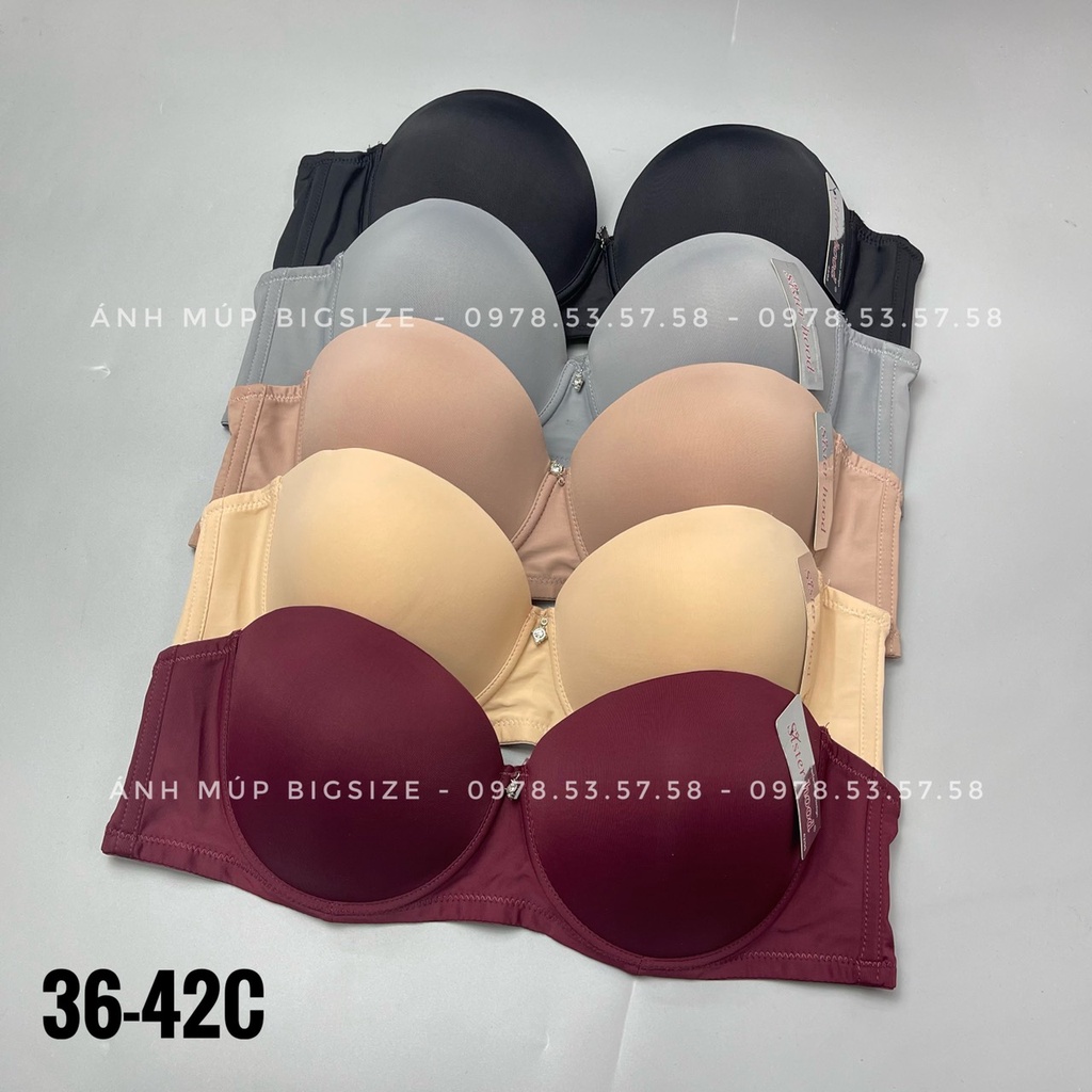 Áo ngực quả ngang bigsize C872 cup C ,có gọng,mút mỏng ,ôm nâng ngực to,xệ,nhão - ÁNH MÚP BIGSIZE