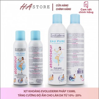 Xịt khoáng Evoluderm Eau Pure Pháp Cấp Ẩm, Làm Dịu Da