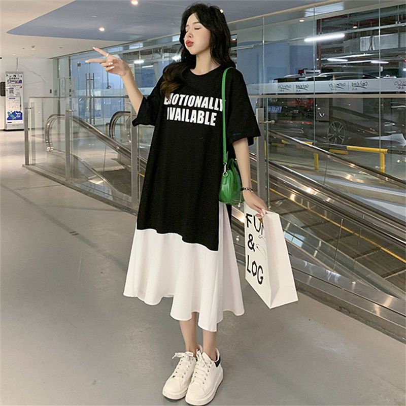 Áo Thun Mùa Hè Dáng Rộng Tay Ngắn Có Size Lớn 2-300KG Dành Cho Nữ