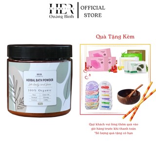 Bột Tắm Trắng Thuốc Bắc Thảo Mộc Trắng Da Toàn Thân Chuẩn Spa Dạng Hủ 300gr - HERBAL BATH POWDER