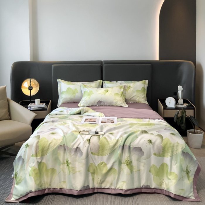 Chăn mền hè lụa thái tencel sang trọng siêu mềm mát 2mx2m2