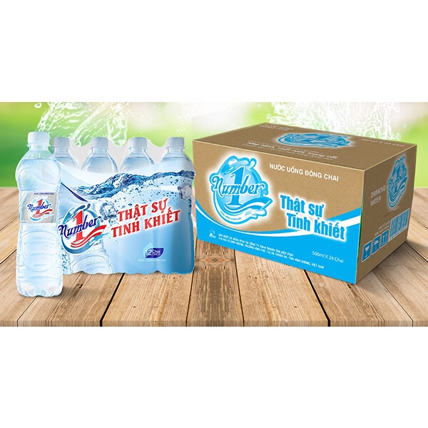 ( có ship đi tỉnh ) Nước suôi Number One 1 lốc lốc 12 chai