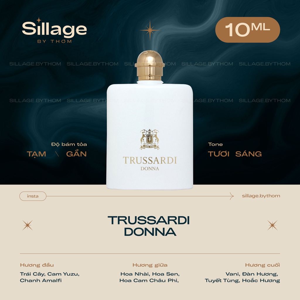 TRUSSARDI DONNA EDP | Mẫu thử nước hoa nữ