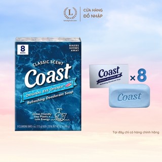 Xà Phòng Cục Coast Diệt Khuẩn, Tươi Mát - Lốc 8 cục x 113gr
