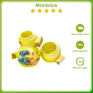 Combo 3 cóng sứ chào mào Minibica cóng cho chim ăn phụ kiện lồng chim PK96