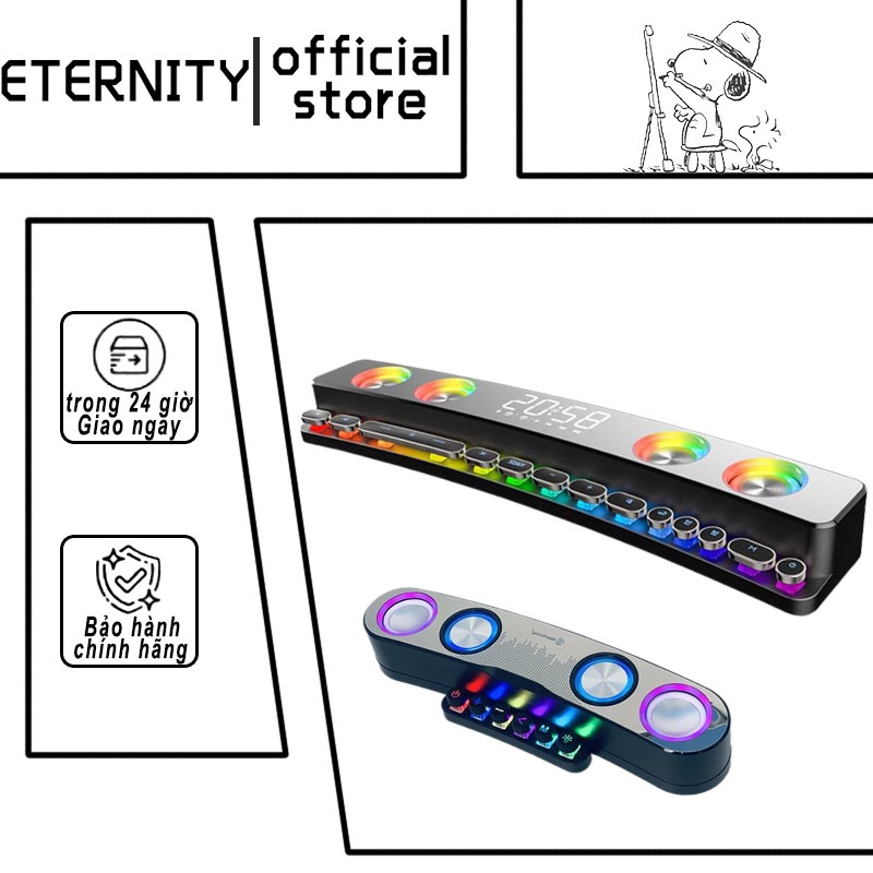 Loa Bluetooth NR-555 Soaiy SH39 Hiệu ứng ánh sáng LED đầy màu sắc Loa không dây đa chức năng Loa chơi game,Loa siêu trầm