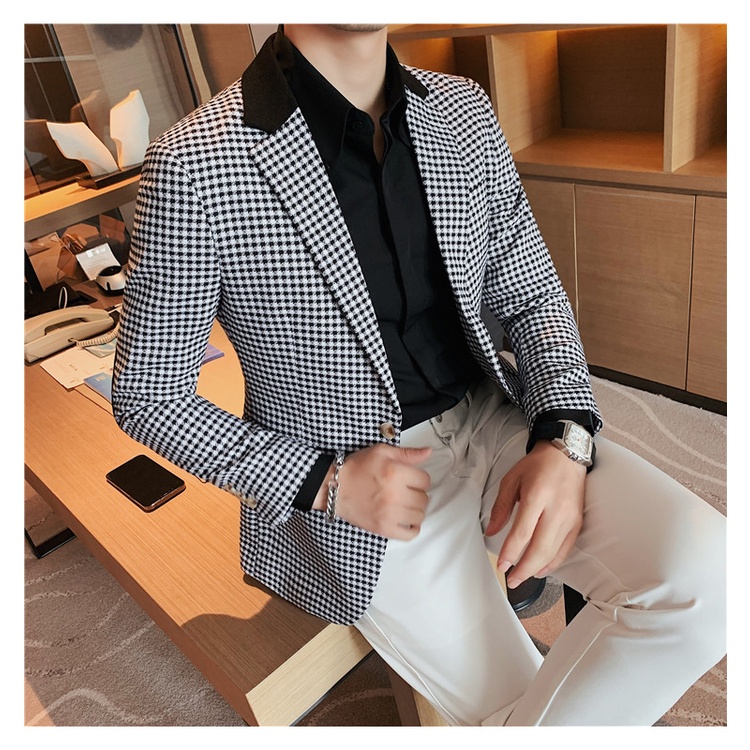 Áo vest, áo vest nam phong cách hànn quốc thiết kế phối màu kẻ caro cực sang chảnh và đẳng cấp - H68