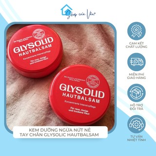 Kem dưỡng ẩm glysolid hautbalsam dưỡng ẩm sâu ngăn ngừa nứt nẻ tay chân da mềm mịn 100ml