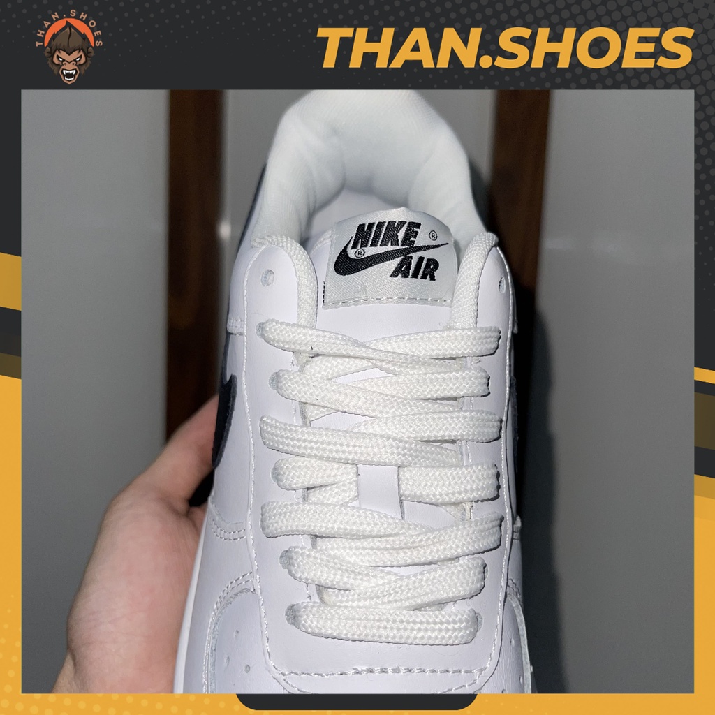 Giày Air Force 1 Low Obsidian Gum, AF1 Trắng Móc Đen Đế Nâu - Than.Shoes