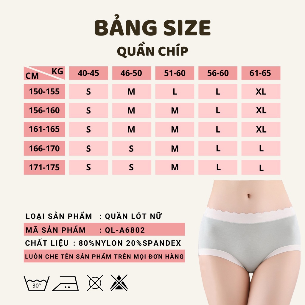 Quần lót nữ viền ren có lớp lót kháng khuẩn tốt 507