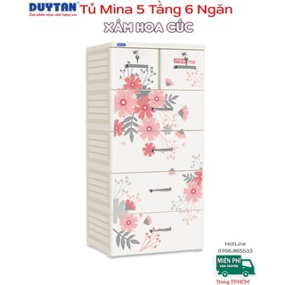 { Tổng kho giá rẻ }💯☎️ FREESHIP TP.HCM 💯 Tủ quần áo nhựa Duy Tân MINA 5 Tầng 6 Ngăn - XÁM CÚC