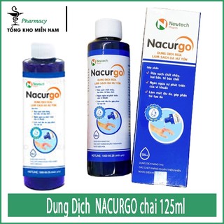 Dung dịch rửa, làm sạch da hư tổn nacurgo chai 125ml - tổng kho miền nam