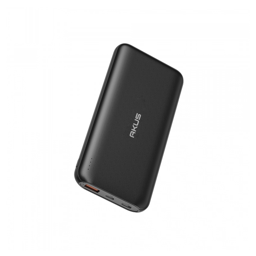 Pin sạc dự phòng AKUS DP230 10.000 mAh - Màu đen - sạc 2 thiết bị cùng lúc.