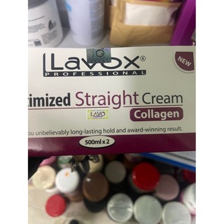 Thuốc Ép Duỗi Tóc Lavox Tím Collagen 500ml x2