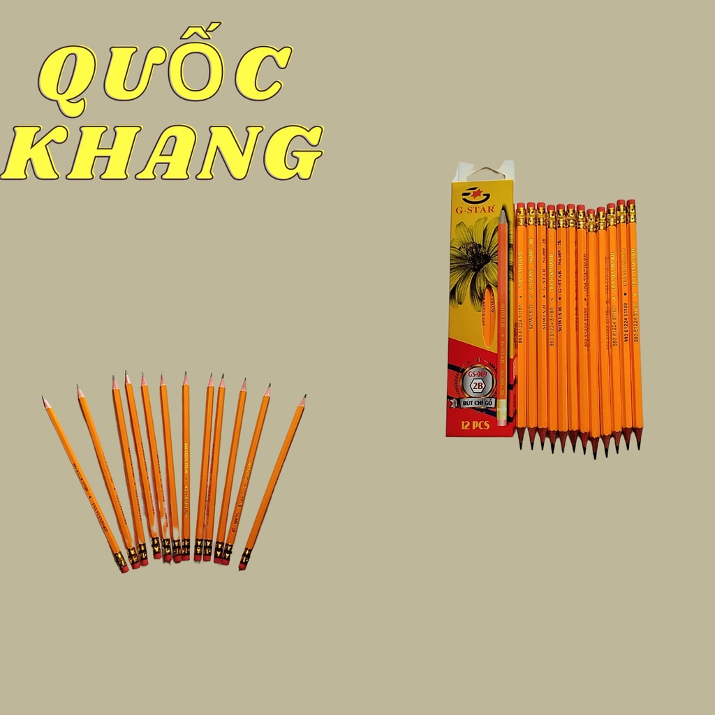 Bút chì gỗ 2B Gstar 009 -bán nguyên hộp