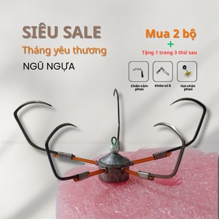 Lưỡi câu cá ngũ chân chì ngũ tỳ chất lượng tốt, lưỡi câu ngũ bềnh kích cỡ 10, 12 câu cá sông siêu nhạy