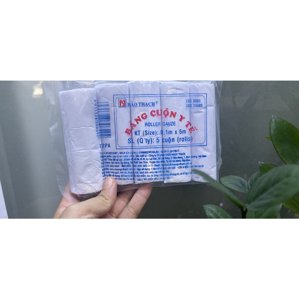 [ 1 Cuộn] Băng Cuộn Y Tế 0,1m x 5m Bảo Thạch