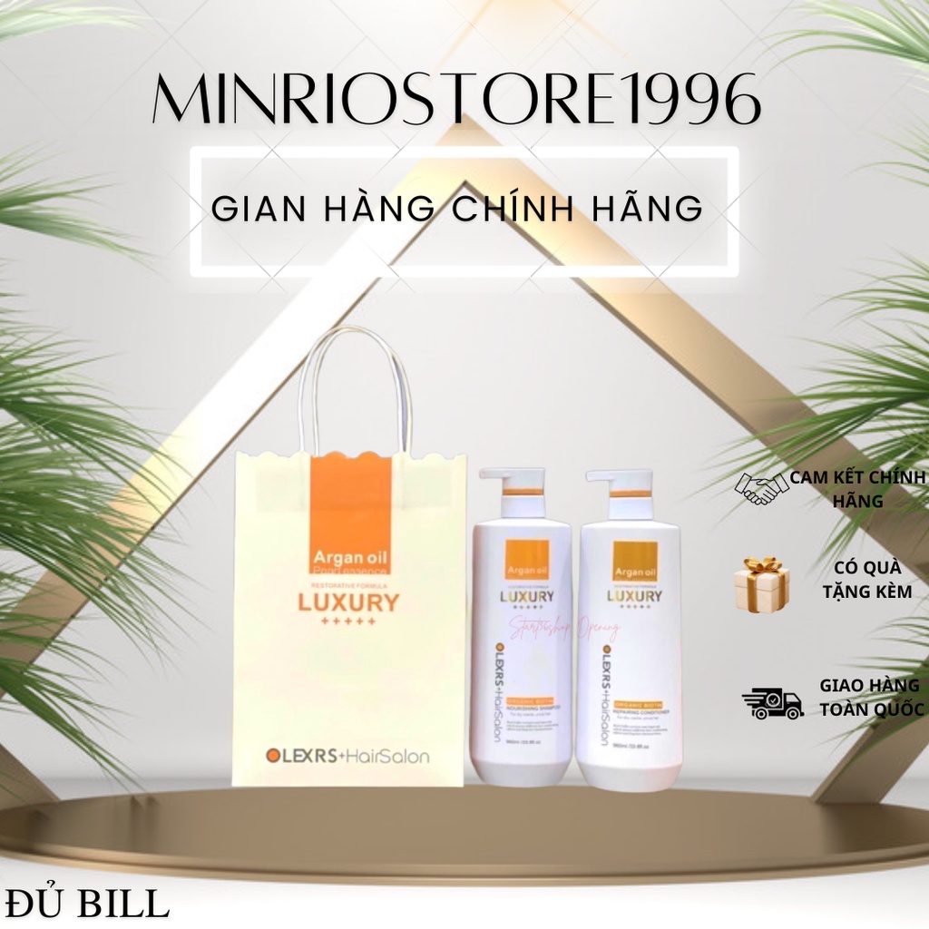 Dầu gội cặp Olexrs Luxury bản nâng cấp hỗ trợ mọc tóc, ngăn rụng tóc, phục hồi hư tổn, thơm lâu ( hàng chính hãng)