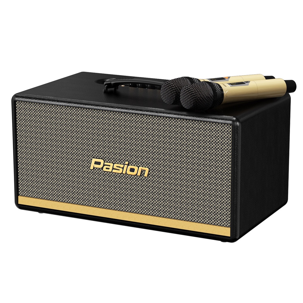 [Giao hàng miễn phí HCM] Loa karaoke Paramax Pasion, loa xách tay bluetooth công suất 400w (TẶNG 2 MIC KHÔNG DÂY)