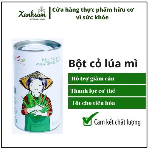 Bột cỏ lúa mì Dalahouse 120g - Xanhsam Organic