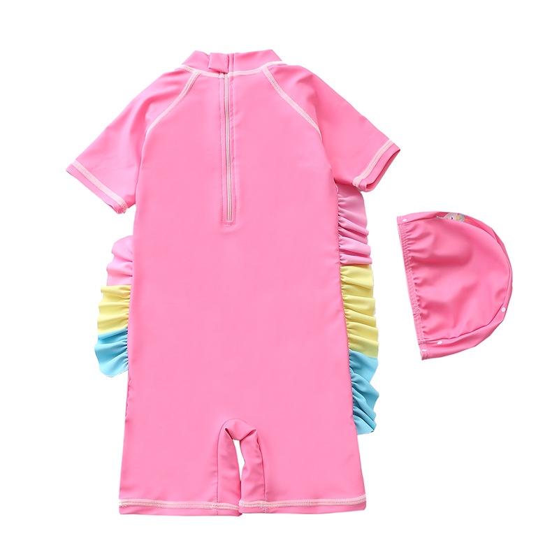 Đồ bơi bé gái liền thân họa tiết ngựa Kỳ lân size từ 9kg đến 28kg