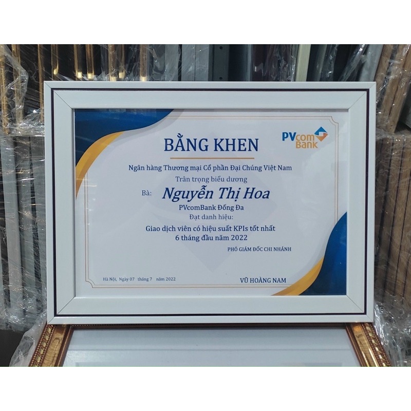 Khung bằng khen A4 (21x30) các mẫu (BẢO HÀNH GÃY VỠ )