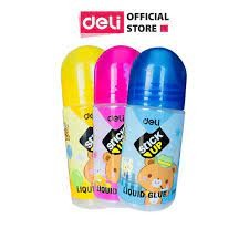 2 Keo Dán Giấy Hình Gấu E7301 - DELI (1 Chai) (vpp thinhphat)