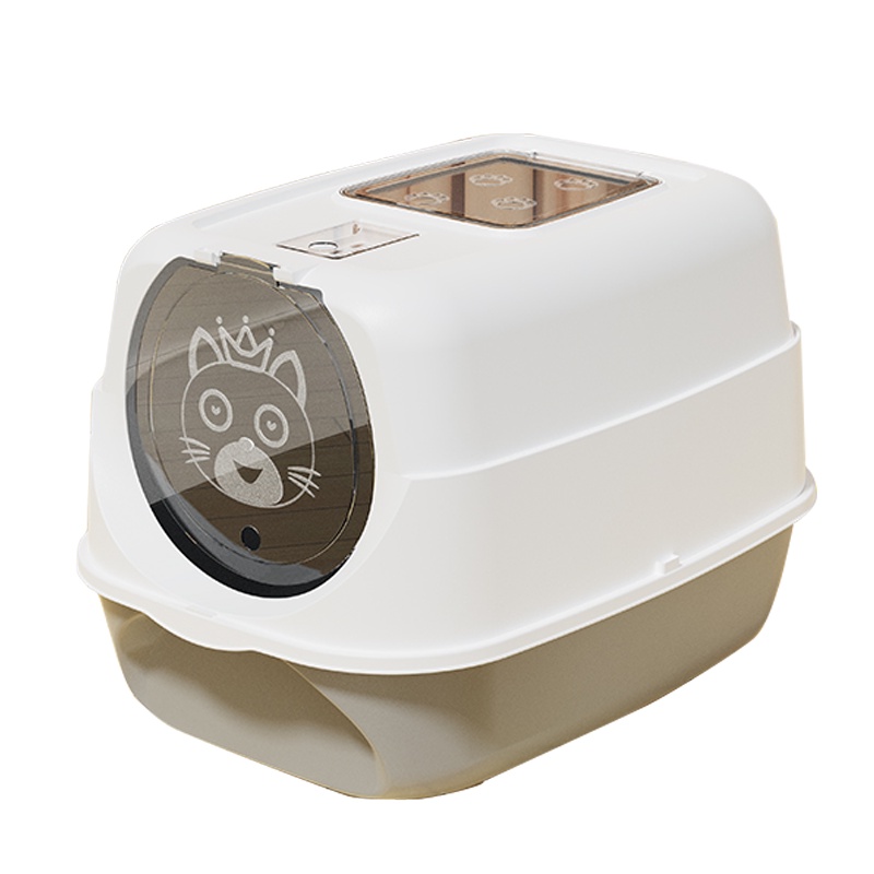 Size lớn,Nhà vệ sinh cho mèo,nhà cát cho mèo,58x42x40CM,Khay cát mèo,nhà vệ sinh mèo Khép kín,nhà đi vệ sinh cho mèo