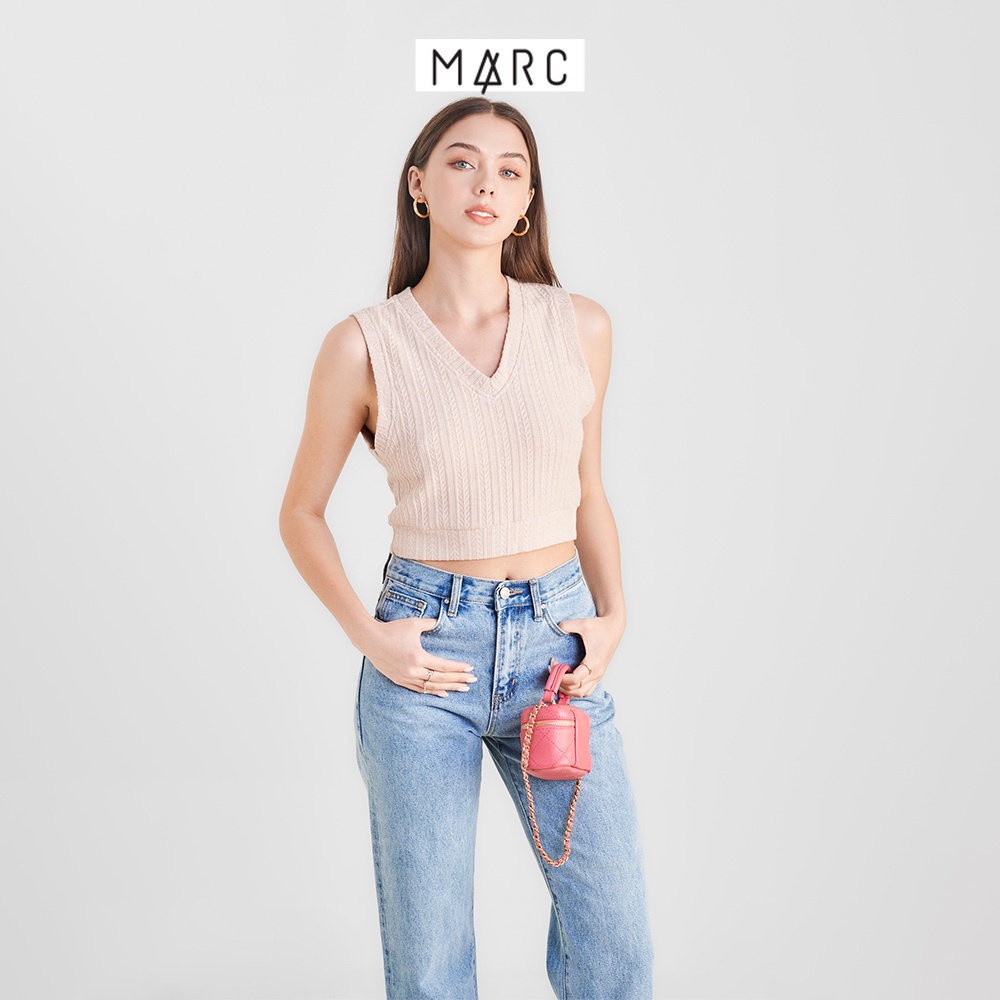 Áo thun nữ MARC FASHION sát nách crop kiểu gile CBPH032722