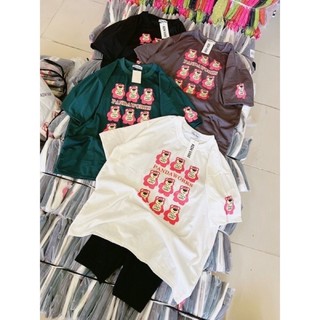 Set bộ áo thun mix quần legging - chín chú gấu