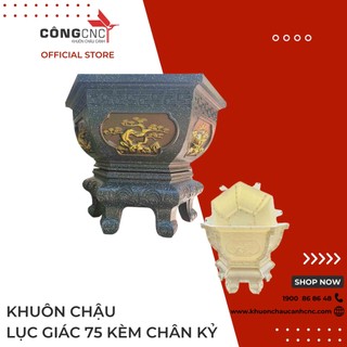 Khuôn chậu cảnh lục giác 75 chân đôn kỷ