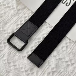 Thắt Lưng Vải Kaki Màu Trơn Thời Trang Hàn Quốc