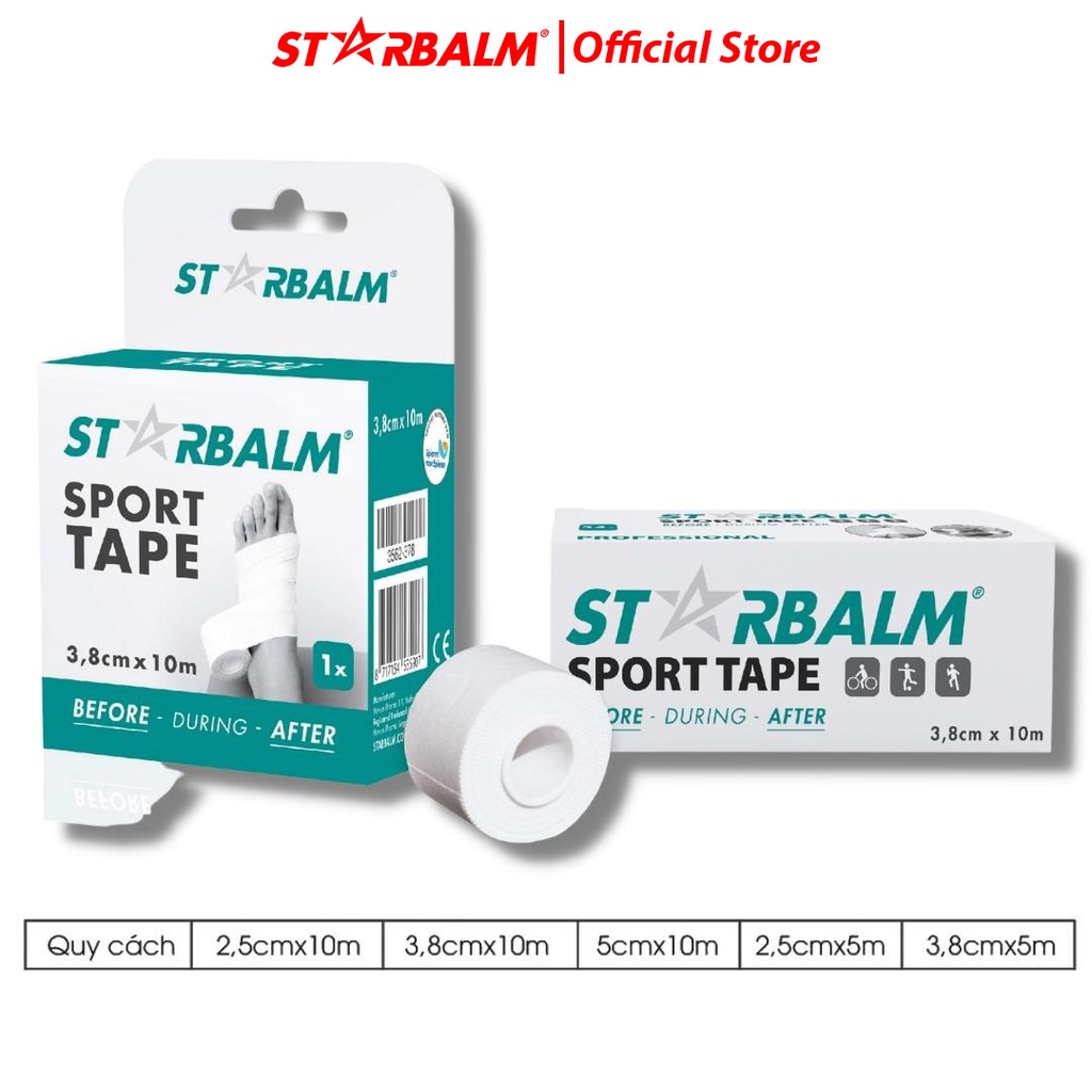 Băng keo thể thao STARBALM Sport Care băng vải thể thao Star balm Tape băng cổ chân tránh chấn thương