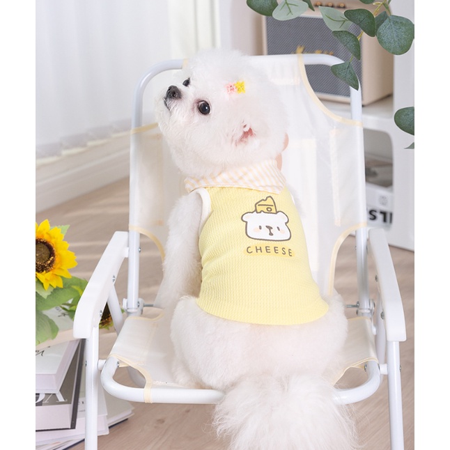 ÁO GẤU CHEESE VÀNG CỔ THỦY THỦ MÁT MẺ THOÁNG KHÍ SIÊU XINH XẮN MÙA HÈ CHO THÚ CƯNG