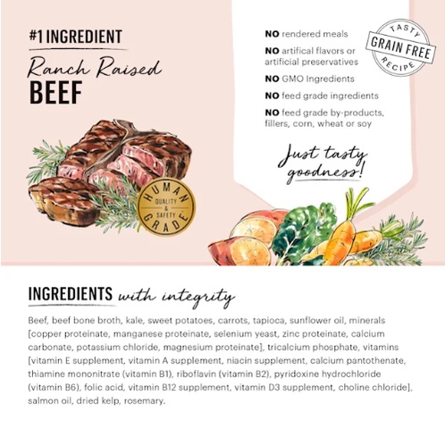 The Honest Kitchen Stews: Thịt bò nướng với cải xoăn, khoai lang và cà rốt