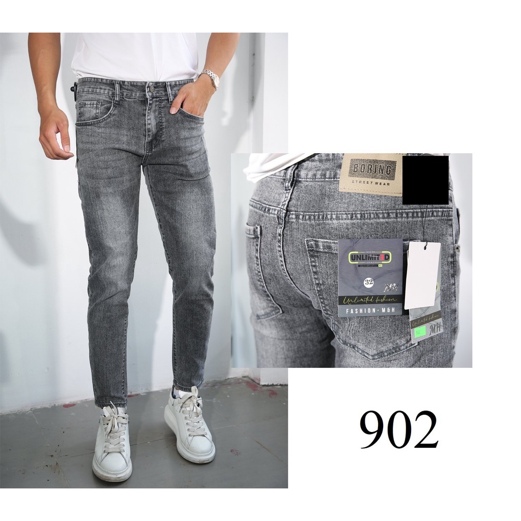 Quần Jean Nam PIDOHOME Thời Trang Cao Cấp Chất Liệu Co Giãn - Mã 902 - TABI SHOP
