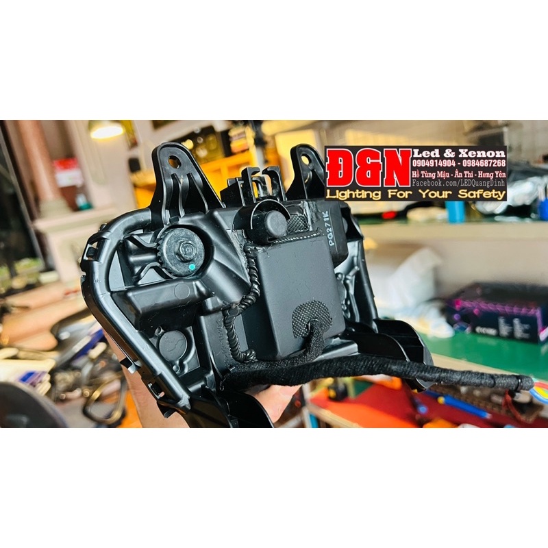 Bi Cầu LED B11 Cho Yamaha Exciter 155VVA/2020 Cắm Jack Zin + Rơ Le Dây Nguồn, Thiên Thần, Mắt Quỷ