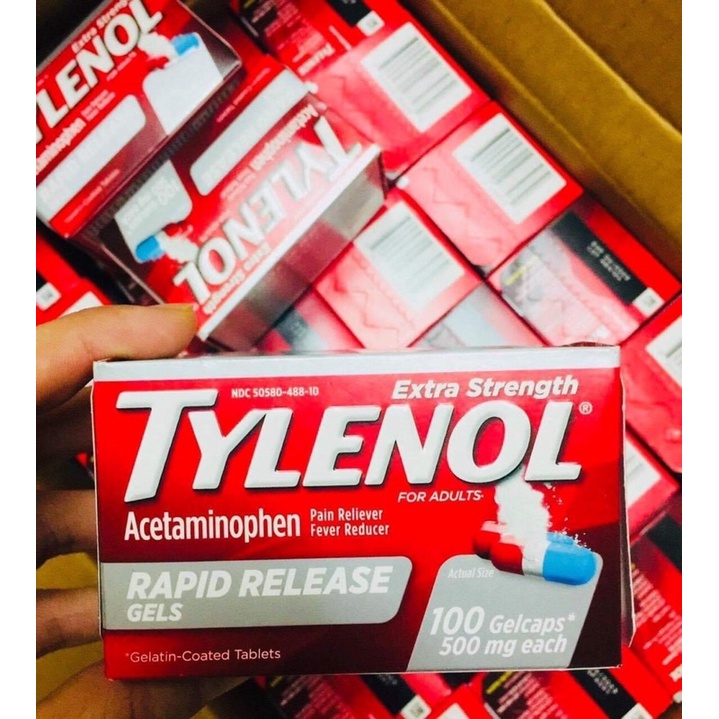 Týlénol Mỹ Tylênol Mỹ 325 viên 650mg 500mg 100v 225v 290v 325v TYLENO L Mỹsiro 2-11t Hàng Mỹ